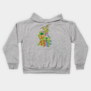 Cowabunga time Kids Hoodie